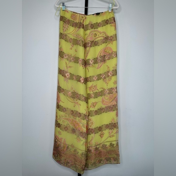 Ralph Lauren Black Label Pants - Ralph Lauren Black Label - SilkMetallic Blend - Sheer Pants - Gorgeous Wide Leg